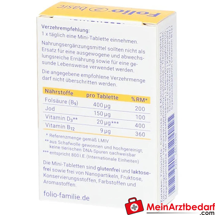 Folio® basic 2 comprimidos recubiertos con película, 90 uds.
