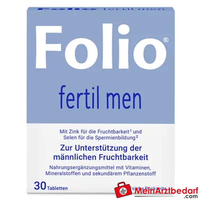 Folio® fertil men 薄膜包衣片 30 片。