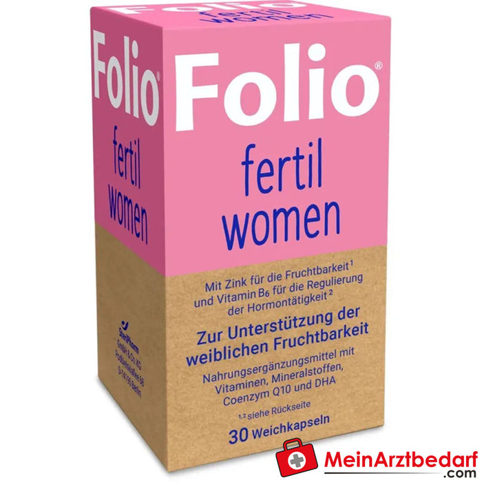 Folio® 女性肥料薄膜衣片，30 片装。