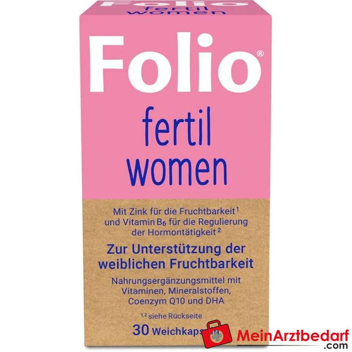 Folio® fertil kadın film kaplı tabletler, 30 adet.