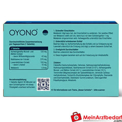 OYONO® Nacht Intens mit 1,9mg Melatonin und Ashwagandha, Baldrian, Lavendel.