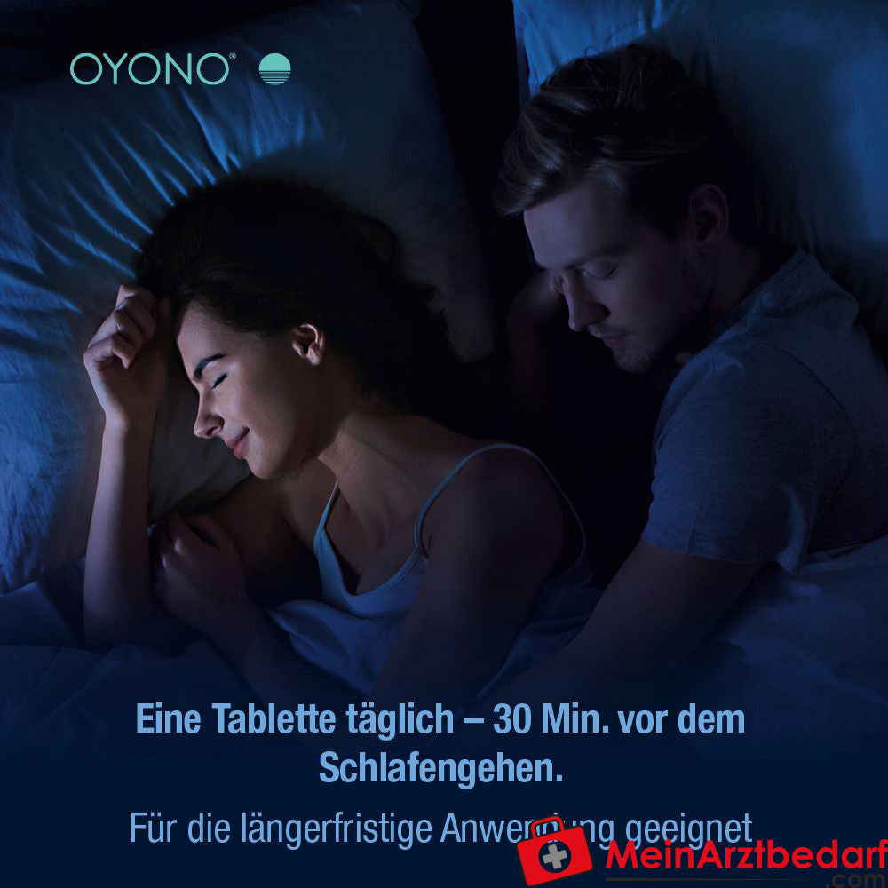 OYONO® Nacht Intens mit 1,9mg Melatonin und Ashwagandha, Baldrian, Lavendel.