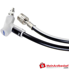 Dräger ZV-Schläuche mit NIST Anschluss nach deutschem Standard für O2/AIR/VAC/N2O.