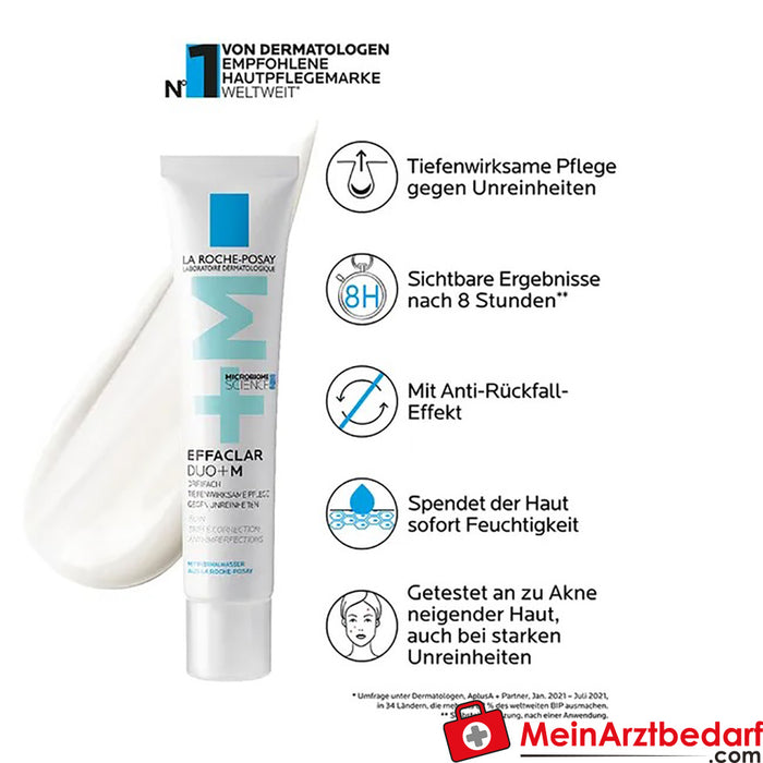 La Roche Posay Effaclar Duo+M: Triple deep-acting care against spots, blackheads and blemishes with anti-relapse effect