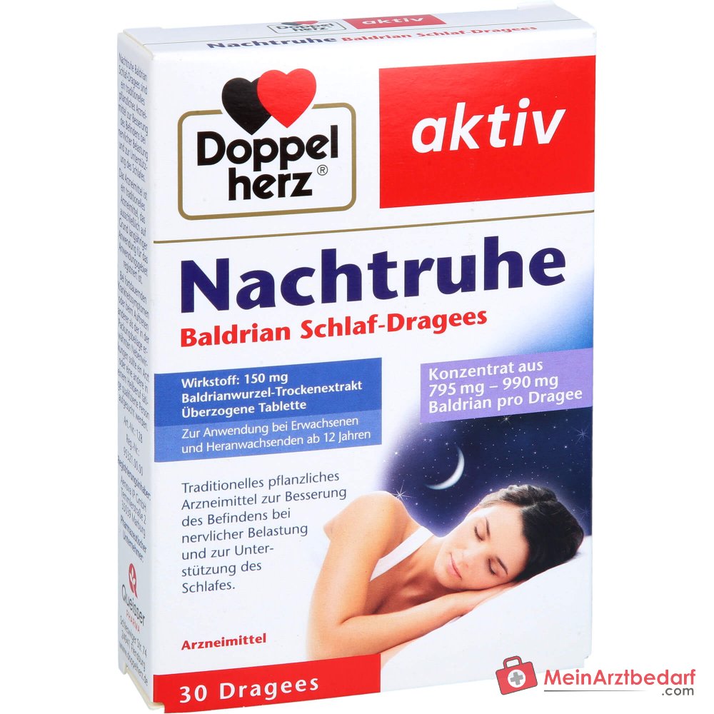 Doppelherz Nachtruhe Valeriana 150 mg estratto secco di valeriana compresse rivestite 30 pezzi