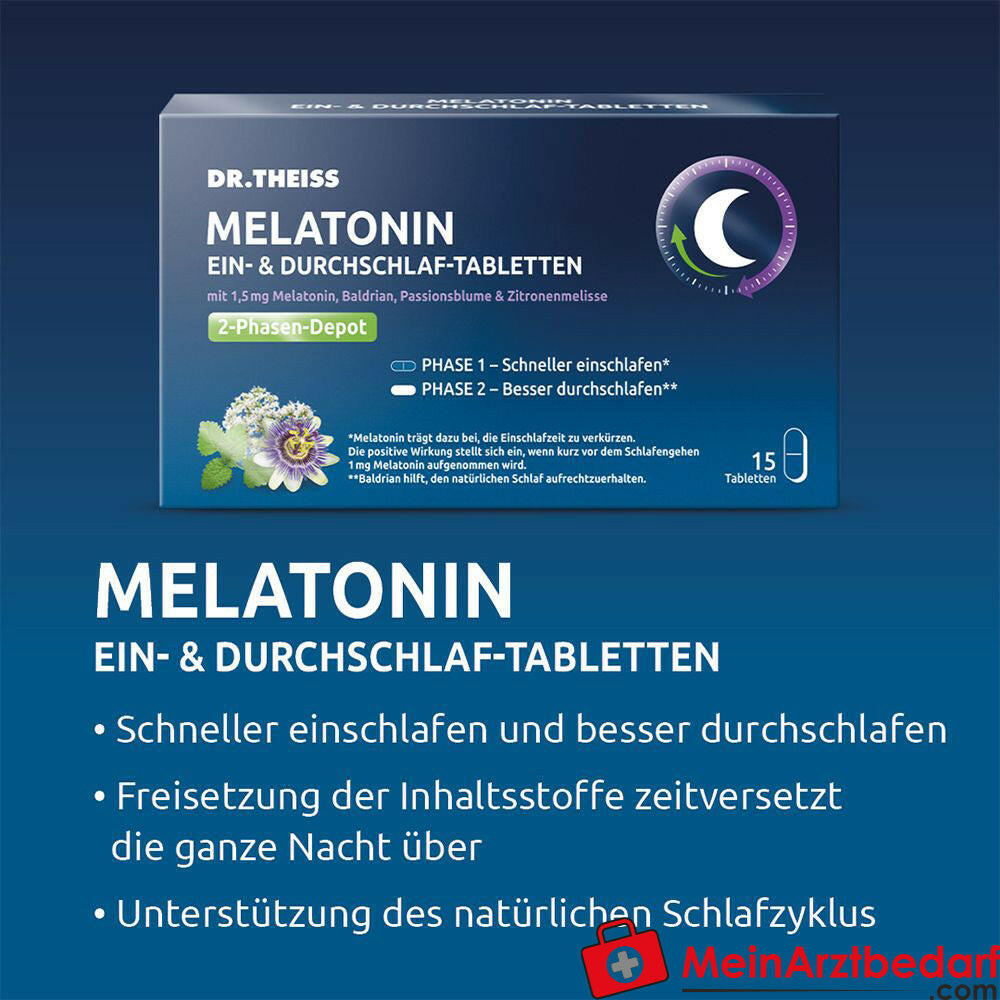 DR. THEISS MELATONIN EIN-& DURCHSCHLAF-TABLETTEN.