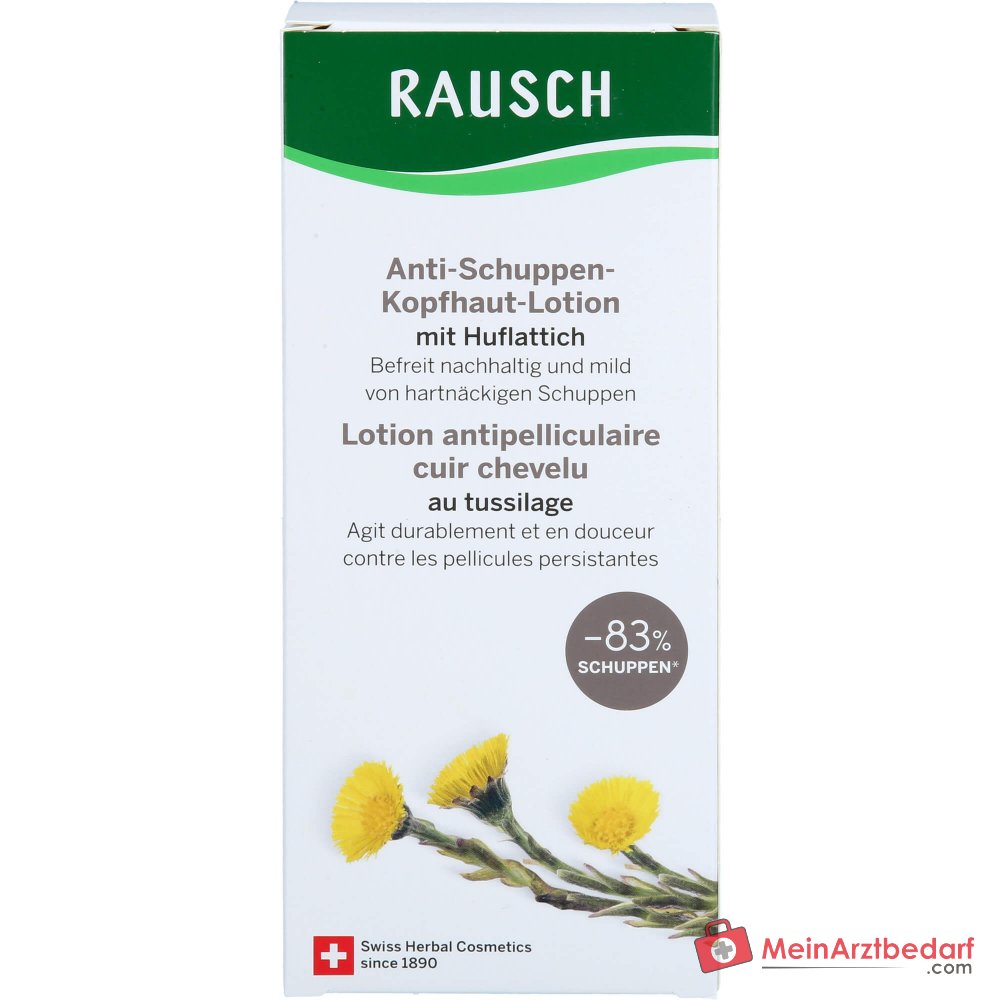 Rausch Anti-Schuppen-Kopfhaut-Lotion mit Huflattich, 200 ml.
