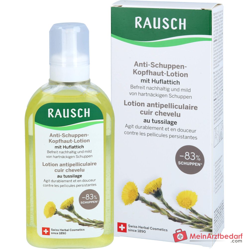 Rausch Anti-Schuppen-Kopfhaut-Lotion mit Huflattich, 200 ml.