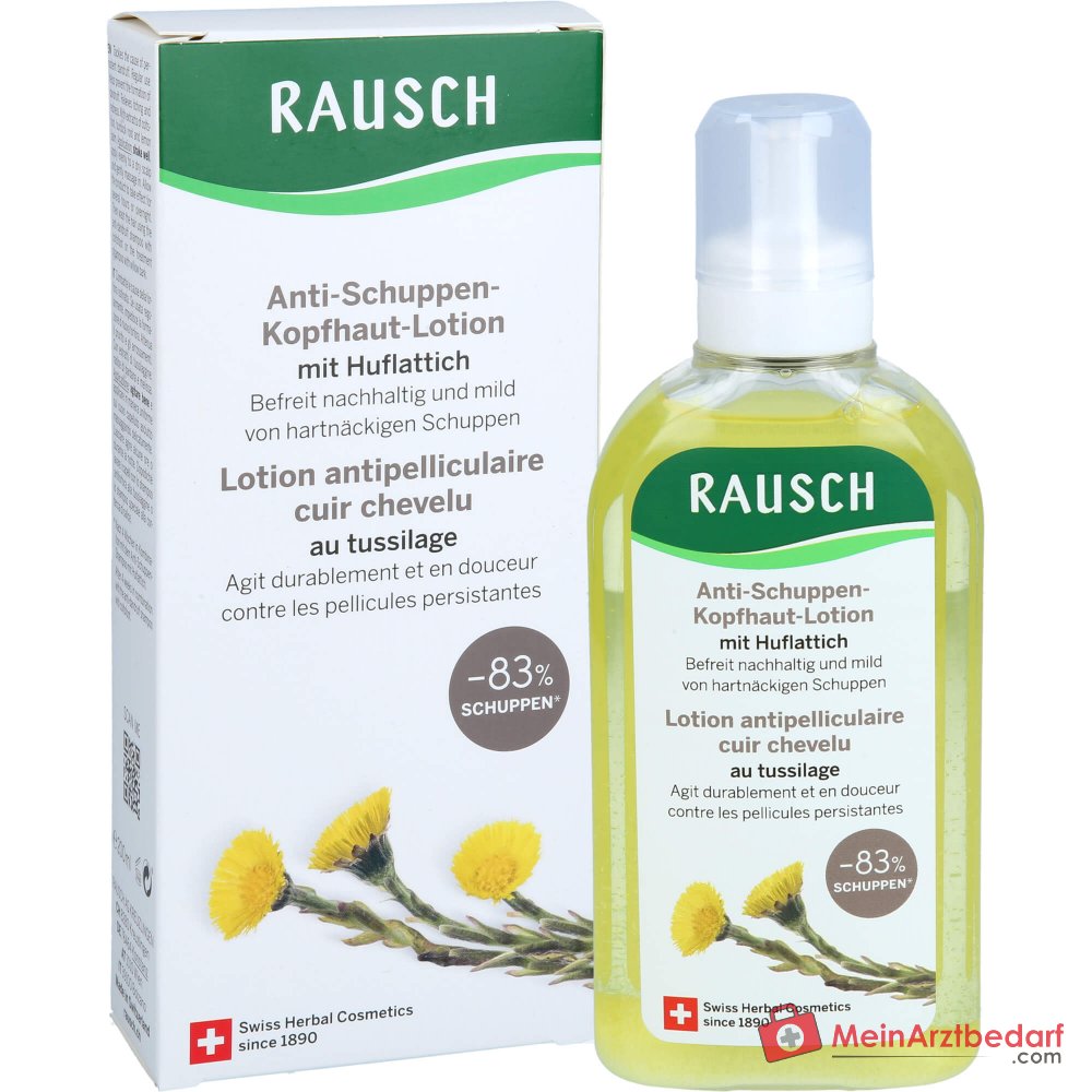 Rausch Anti-Schuppen-Kopfhaut-Lotion mit Huflattich, 200 ml.