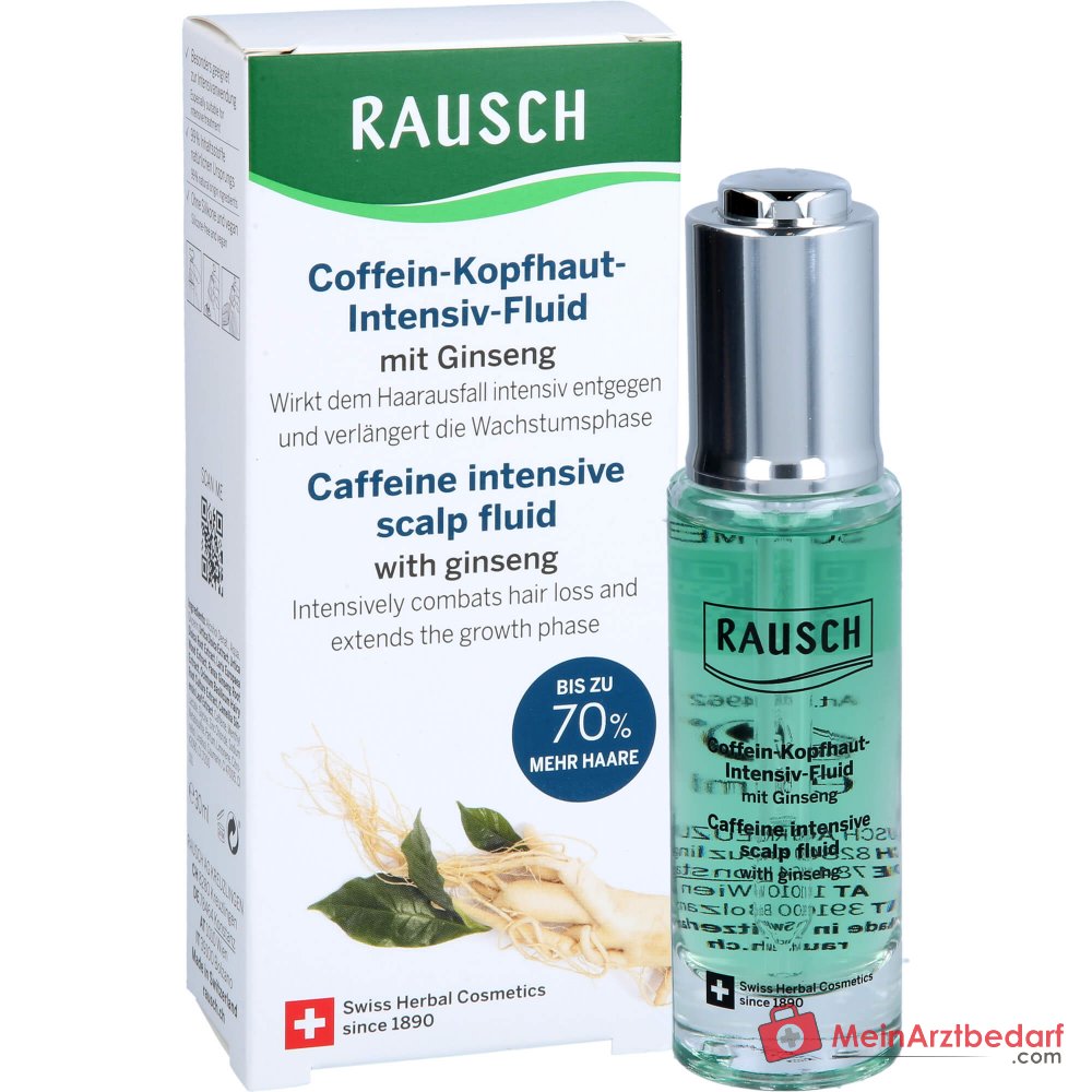 Rausch Coffein-Kopfhaut-Intensiv-Fluid mit Ginseng, 30 ml.