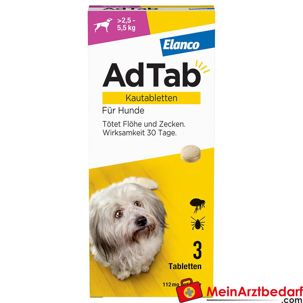 Adtab 112mg Hund 2.5-5.5kg 3 St.