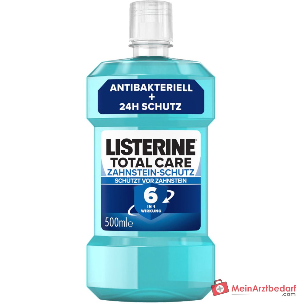 Listerine Total Care Zahnsteinschutz Eucalyptol / Methylsalicylat / Thymol / Zinkchlorid / Natriumfluorid Mundspülung, 500 ml.
