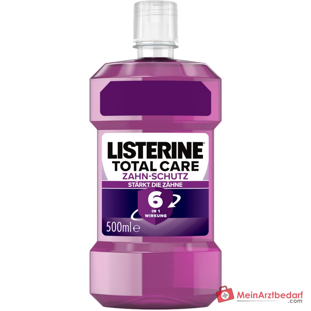 Listerine Total Care Zahnschutz Fluorid / Zinkchlorid / Eucalyptol / Thymol / Menthol / Methylsalicylat Mundspülung, 500 ml.