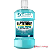 Listerine Cool Mint Eucalyptol / Methylsalicylat / Thymol / Menthol Mundspülung, 500 ml.