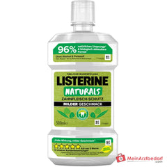 Listerine Naturals Zahnfleisch-Schutz Mundspülung mit ätherischen Ölen Lösung, 500 ml.