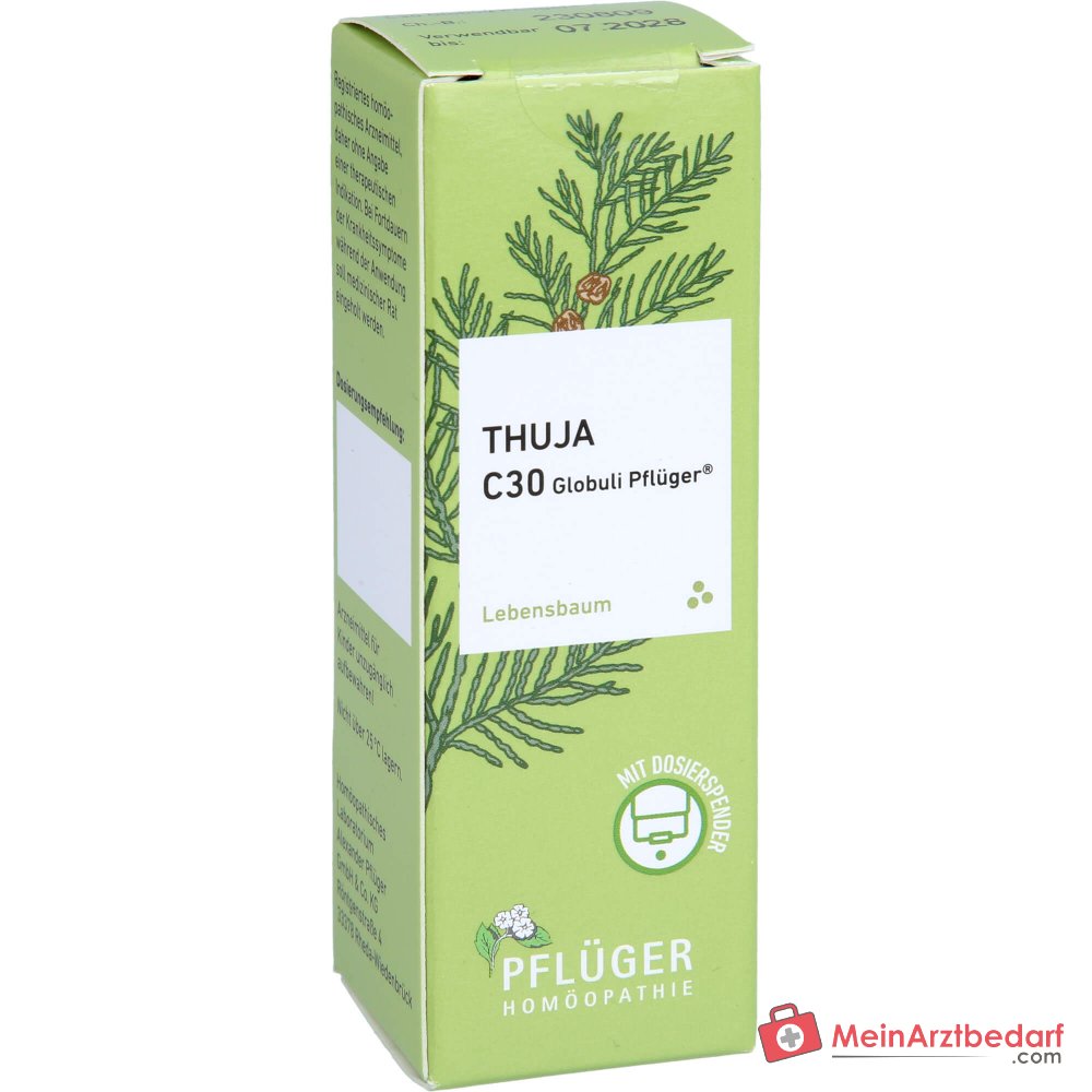 Pflüger Thuja extern Globuli Thuja occidentalis C30 (10 mg) 10 g