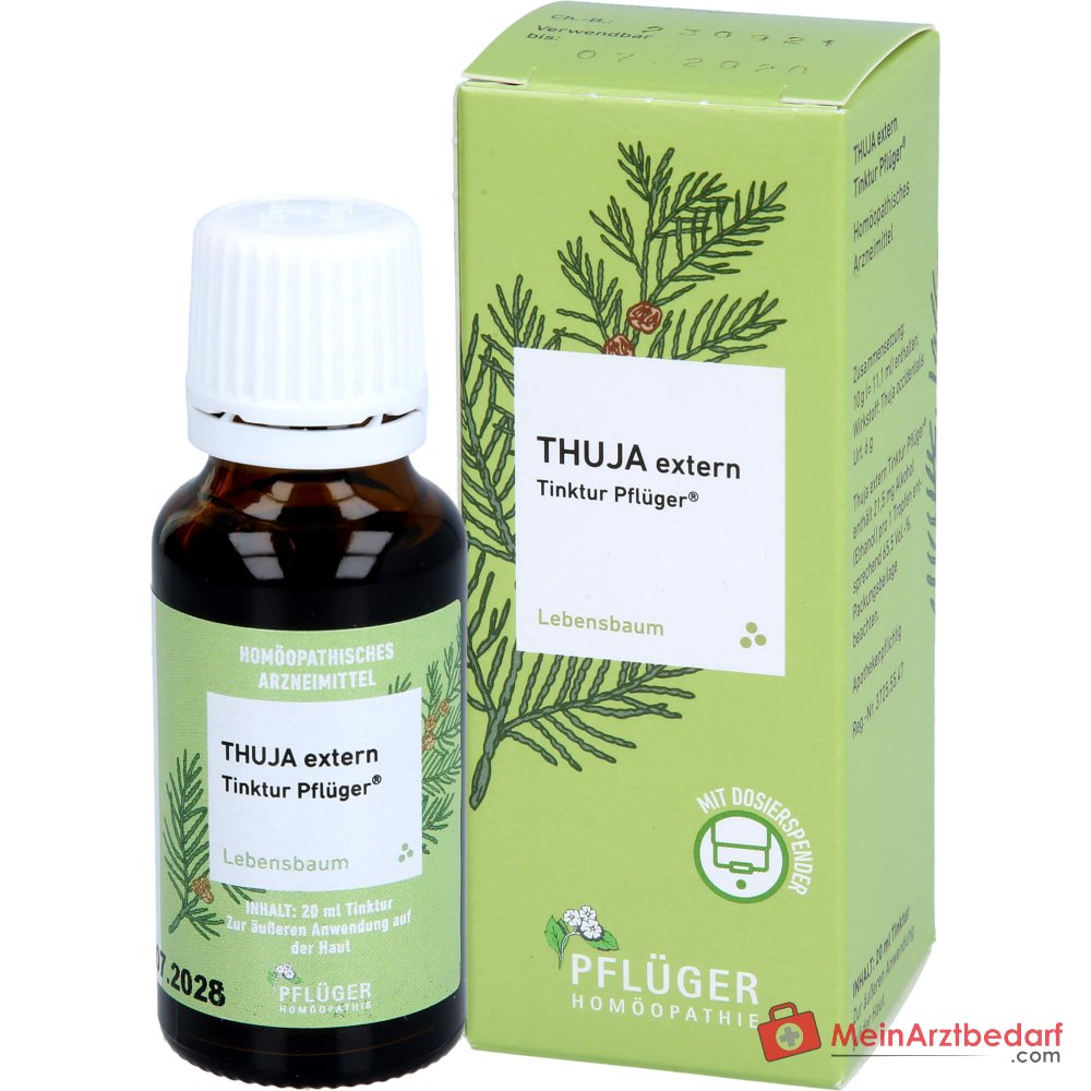 Pflüger Thuja extern Tinktur Thuja occidentalis Urtinktur, 20 ml