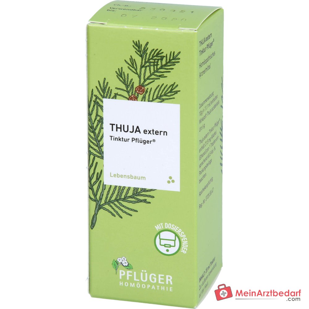 Pflüger Thuja extern Tinktur Thuja occidentalis Urtinktur, 20 ml