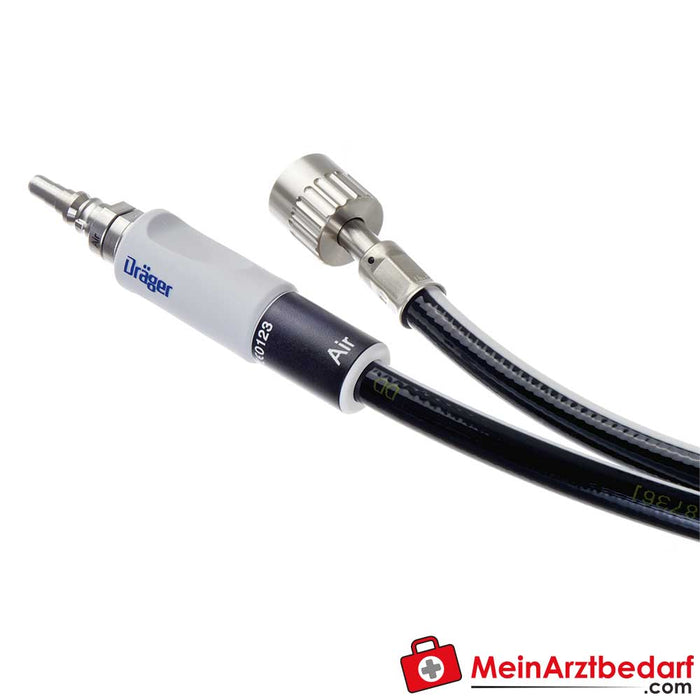 Dräger ZV hoses with NIST connection according to Swedish standard for O2/AIR/VAC/N2O