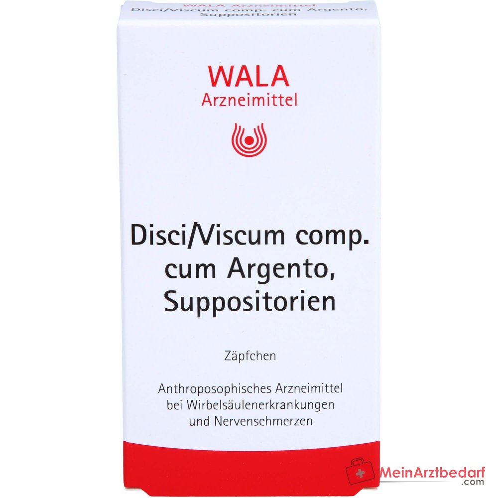 WALA Disci/Viscum comp. cum Argento Suppositoires, 10 pièces.