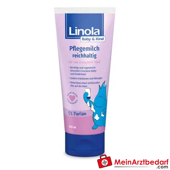 Linola Baby &amp; Kind Verzorgingsmelk rijk, 200ml