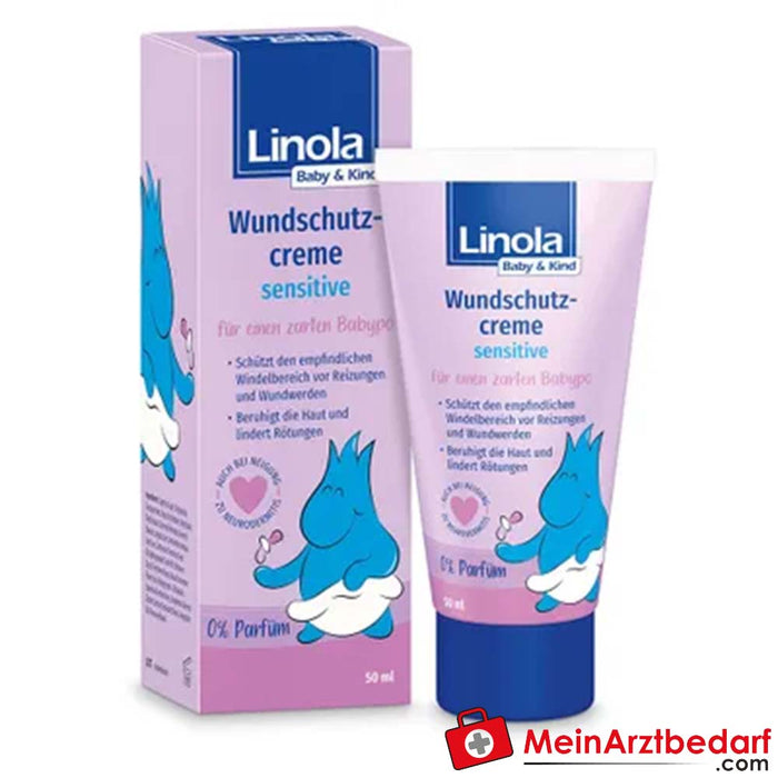 Linola Baby &amp; Kind Wondbeschermingscrème gevoelig, 50ml
