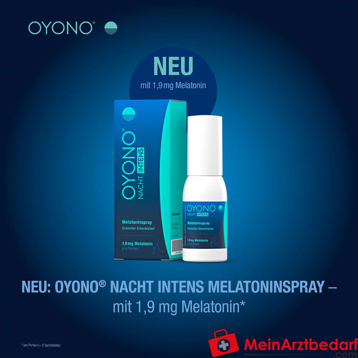 OYONO® NUIT INTENS Spray mélatonine - 1,9 mg de mélatonine