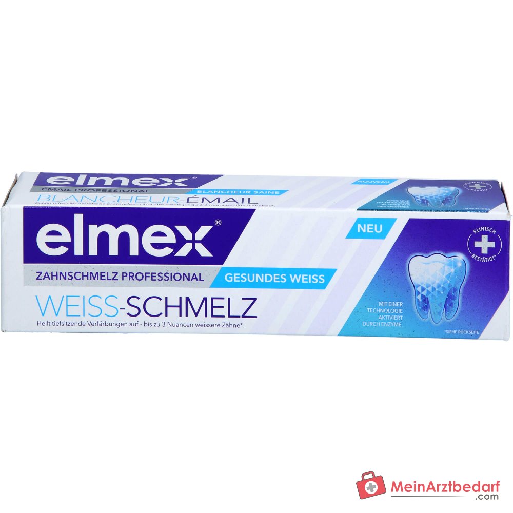 Elmex Zahnschmelz Professional Weiss-Schmelz Zahnpasta, 75 ml.