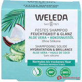 Weleda Festes Shampoo Feuchtigkeit & Glanz Aloe, 50 g
