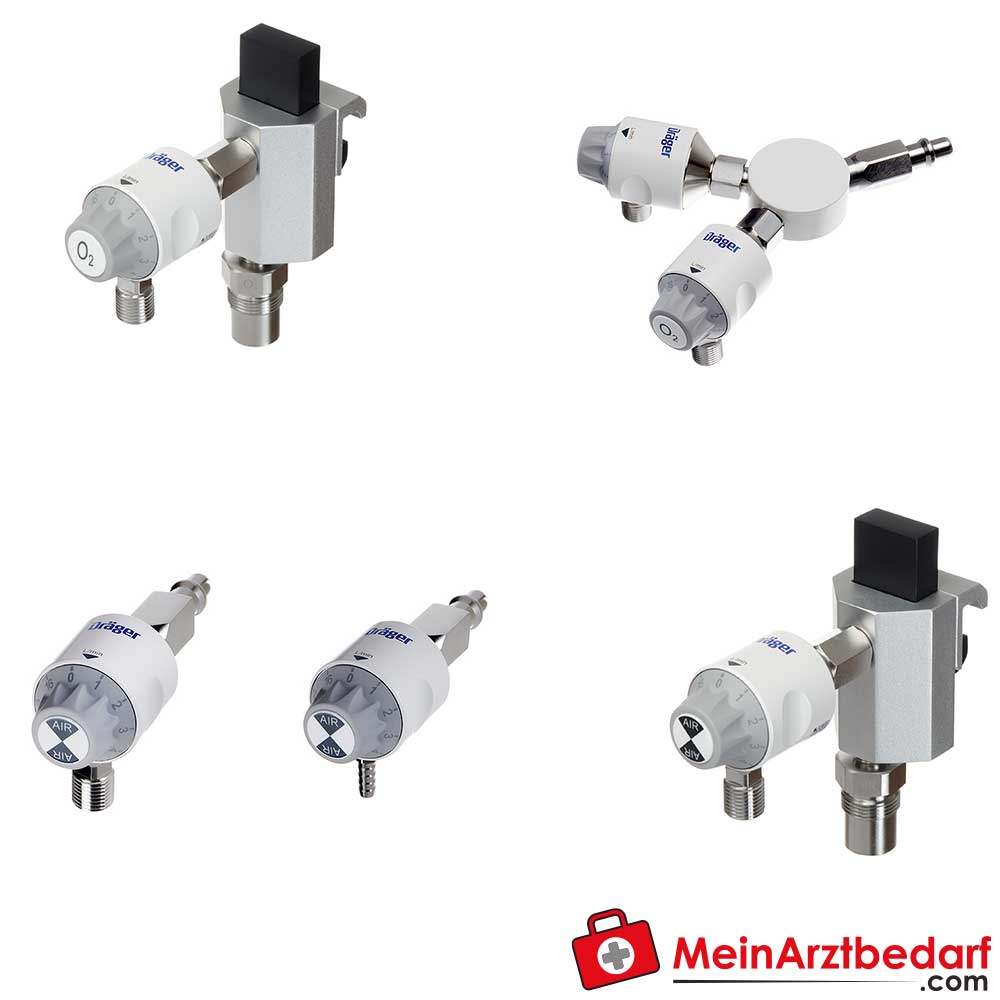 Dräger Kompakt-Flowmeter Clickflow für AIR oder O2.