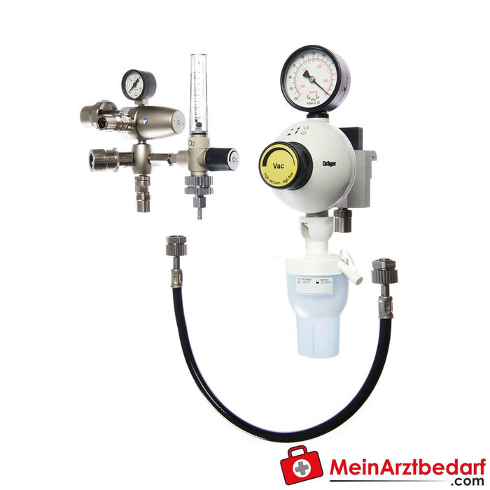 Dräger Oxett head OxyLine pressure reducer, with flow regulator or flowmeter
