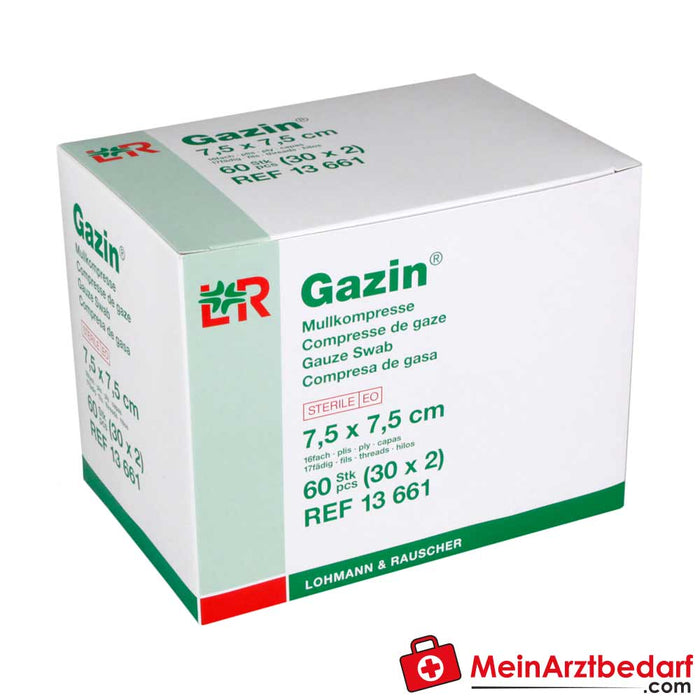 Niesterylne kompresy z gazy L&R Gazin®, 100 szt.