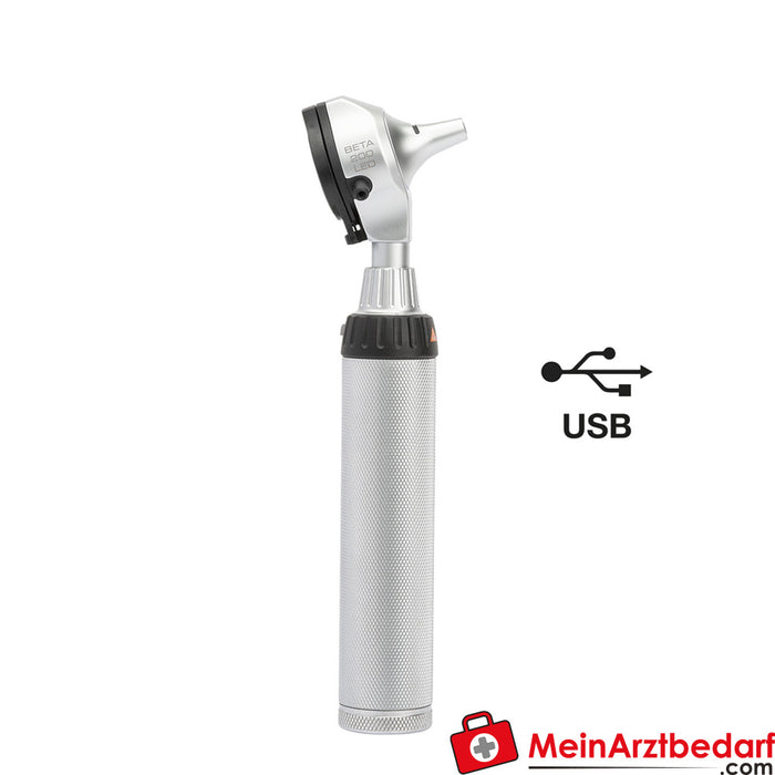 HEINE Beta 200 LED F.O. Otoscope - Poignée rechargeable USB