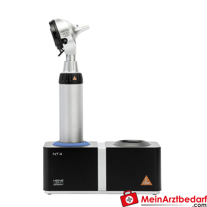 HEINE BETA 400 F.O. Set LED - poignée rechargeable BETA4 NT + chargeur de table NT4