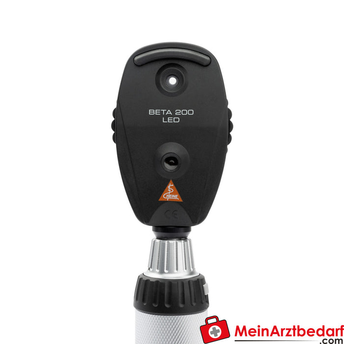 Heine BETA Set LED - BETA 200 LED Ophthalmoscope + BETA 400 LED F.O. Otoscope + BETA4 USB charging handle + USB cable