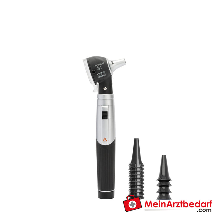 HEINE mini 3000 LED F.O. Otoscope, battery handle