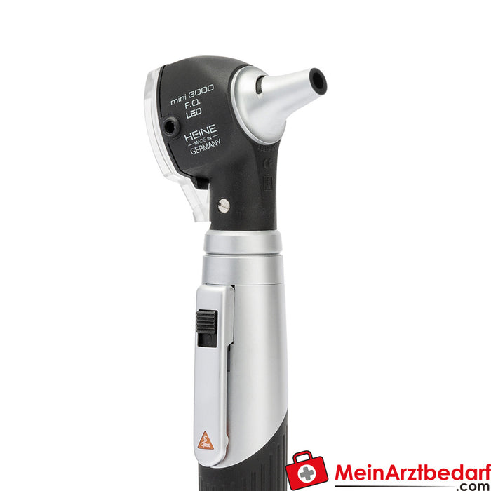 HEINE mini 3000 LED F.O. Otoscope, battery handle