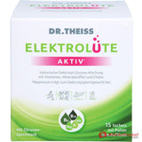 Dr. Theiss Elektrolüte Aktiv Glucose / Vitamin C / Vitamin B6 / Vitamin B12 / Niacin / Magnesium / Kalium / Natrium / Cholin Pulver, 15 Beutel.