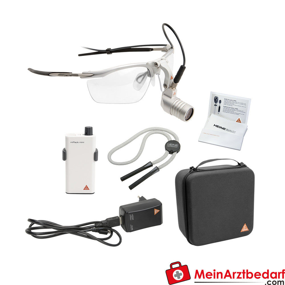 HEINE Microlight2 mit S-Frame + mPack mini - Brillengestell.