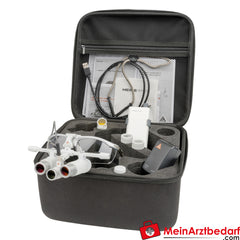 HEINE LoupeLight2 Set - HRP 3.5x Binokularlupe 420mm + S-FRAME + mPack mini.