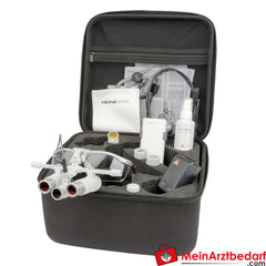 HEINE LoupeLight2 Set - HRP 6x Binokularlupe 340mm + S-FRAME + mPack mini.