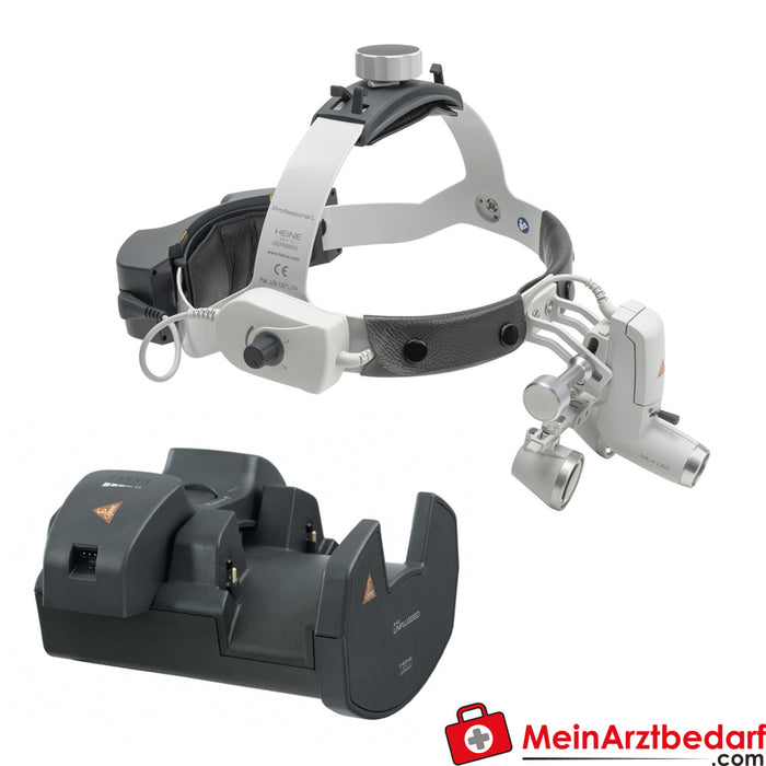 Heine ML4 LED Haedlamp met HR / HRP BINOCULAR LUPS - 2,5x/340mm