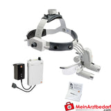 HEINE ML4 LED Headlight mit HR / HRP Binokularlupen, 3.5x / 420mm.