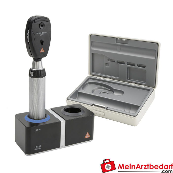 HEINE BETA 200S Set - Poignée rechargeable BETA4 NT + Chargeur de table NT4