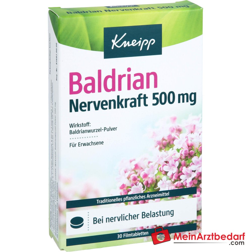 Kneipp Baldrian Nervenkraft 500 mg Filmtabletten, 30 St..