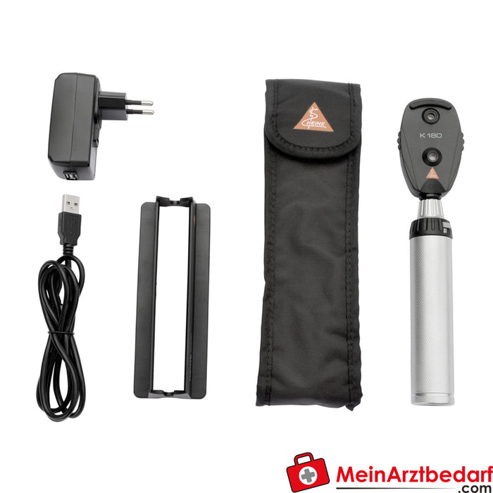 HEINE K180 Ophthalmoscope XHL, USB charging handle