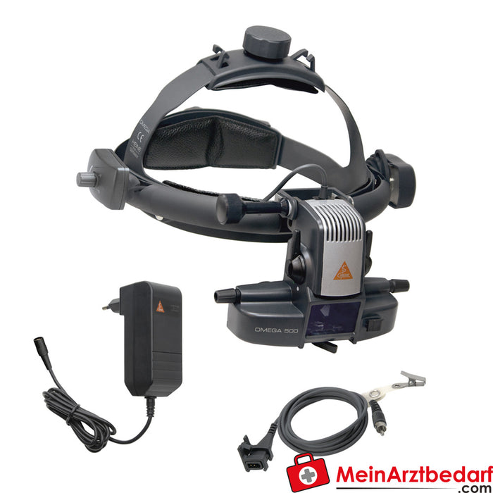 Oftalmoscopio binocular indirecto HEINE Omega 500 LED, funcionamiento en red