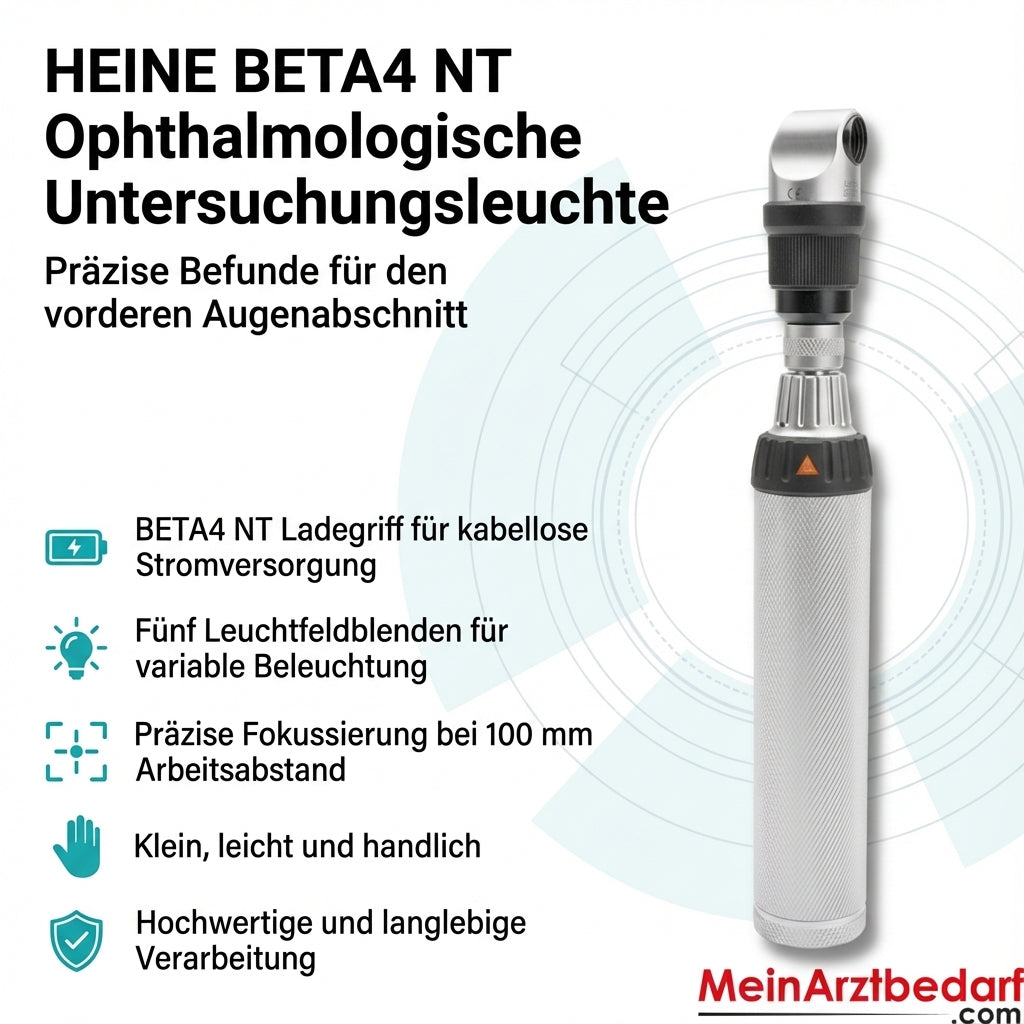 Heine BETA4 NT Ophthalmological examination light kit 3.5V charging handle