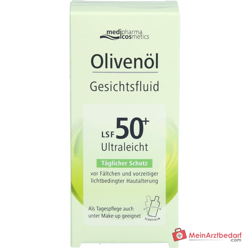 medipharma cosmetics Fluido Facial de Aceite de Oliva SPF 50+, 50 ml