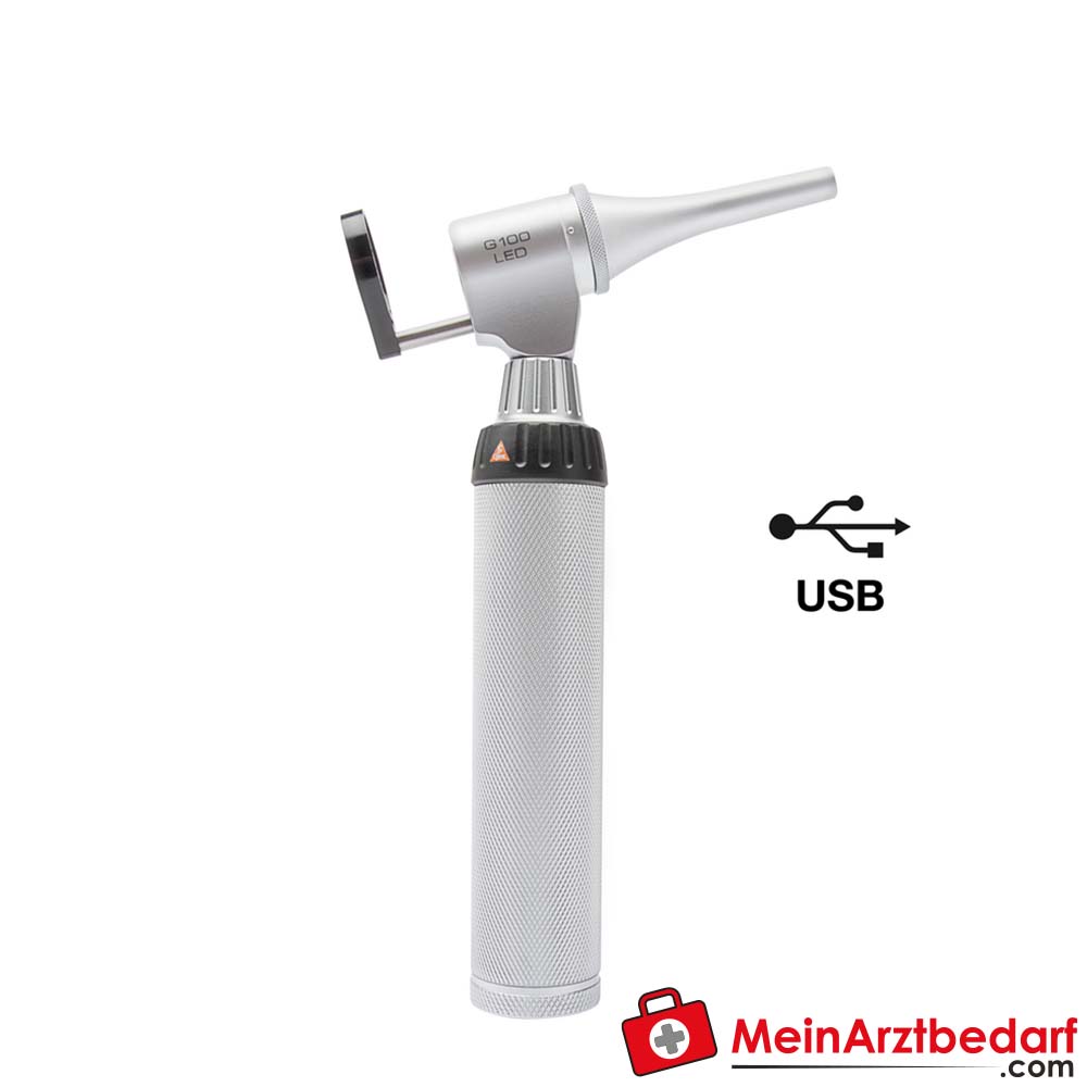 HEINE G100 LED GESCHLITZTES KOPFSTÜCK - BETA4 USB Ladegriff + USB Kabel + Steckernetzteil.